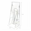 Deflecto Literature Holder, Leaf-Size, 4x2x11, Clear 55601